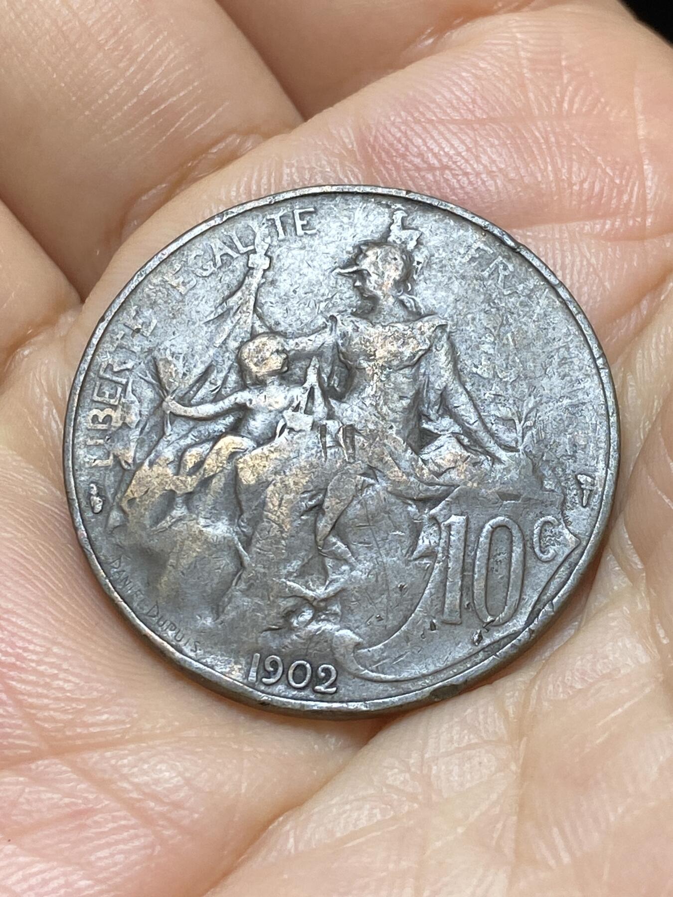 2025年第九十场(总第一百一十六场）外国好品散币(免佣金) 法国🇫🇷1902年10生丁