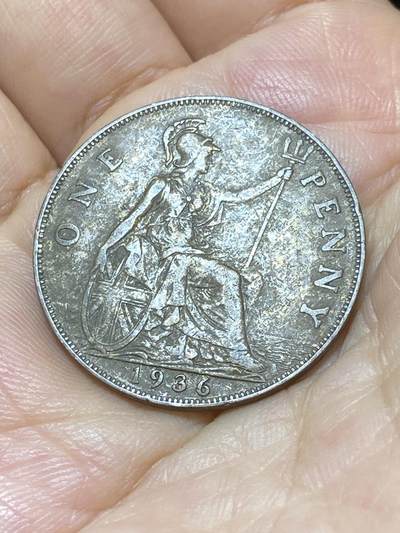 2025年第九十场(总第一百一十六场）外国好品散币(免佣金) - 英国🇬🇧1936年1便士(乔治五世逝世年，第三版关门年)