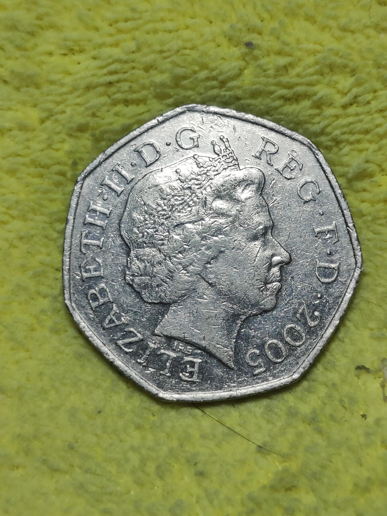 2025年第九十场(总第一百一十六场）外国好品散币(免佣金) 英国🇬🇧2005单年份50便士(英国著名作家–塞缪尔·约翰逊编纂英文字典250周年纪念币)