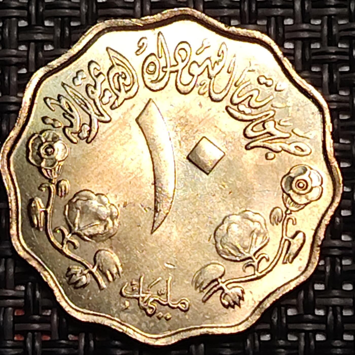 布加迪🐬～世界钱币(上海)🌾第 243 期 /  各国套币和散币 苏丹🇸🇩 1976年 10米利姆 FAO纪念币