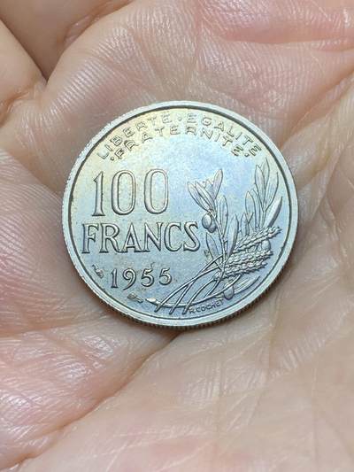 2025年第九十场(总第一百一十六场）外国好品散币(免佣金) - 好品–法国🇫🇷1955年100法郎