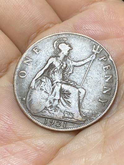 2025年第九十场(总第一百一十六场）外国好品散币(免佣金) - 英国🇬🇧1921年1便士(乔治五世第一版)