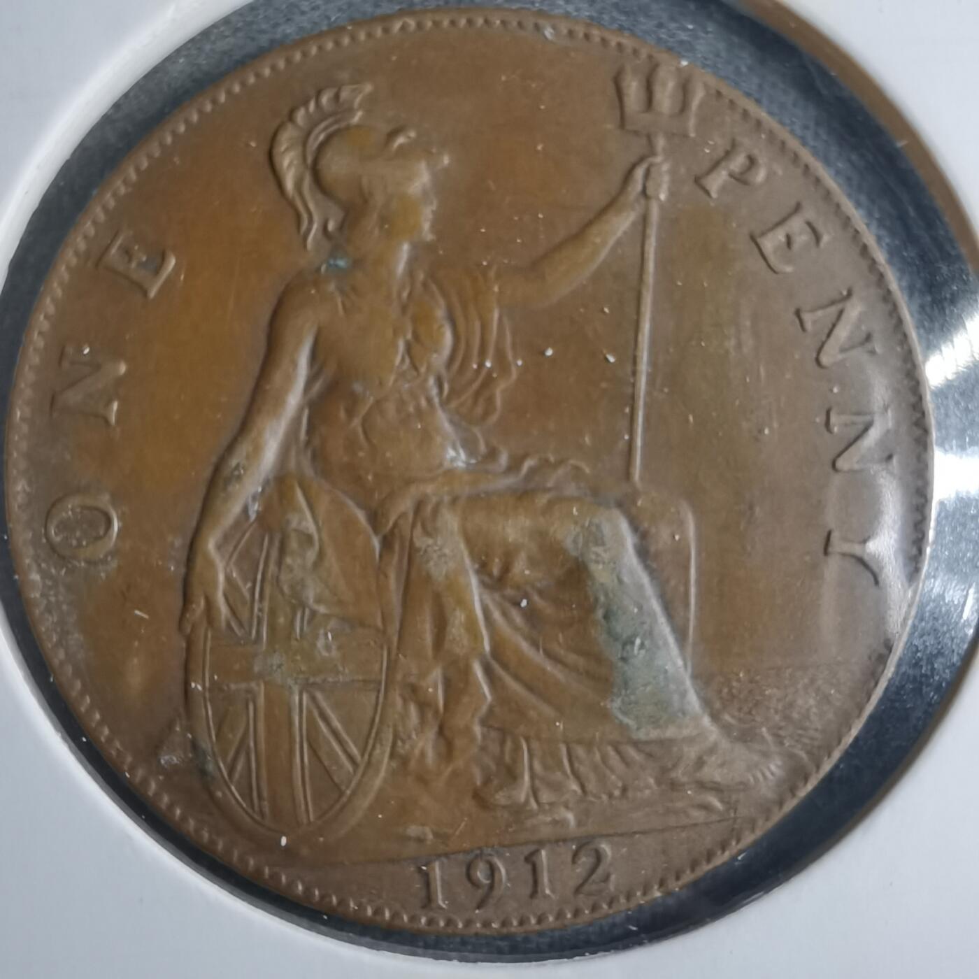 沼泽如烟--第838场 英国1912年1便士