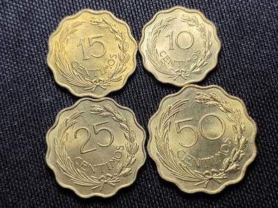 KK钱币收藏小铺 套币专场 2月预留时间 周末发货 - 1953巴拉圭大小面值清年一套 