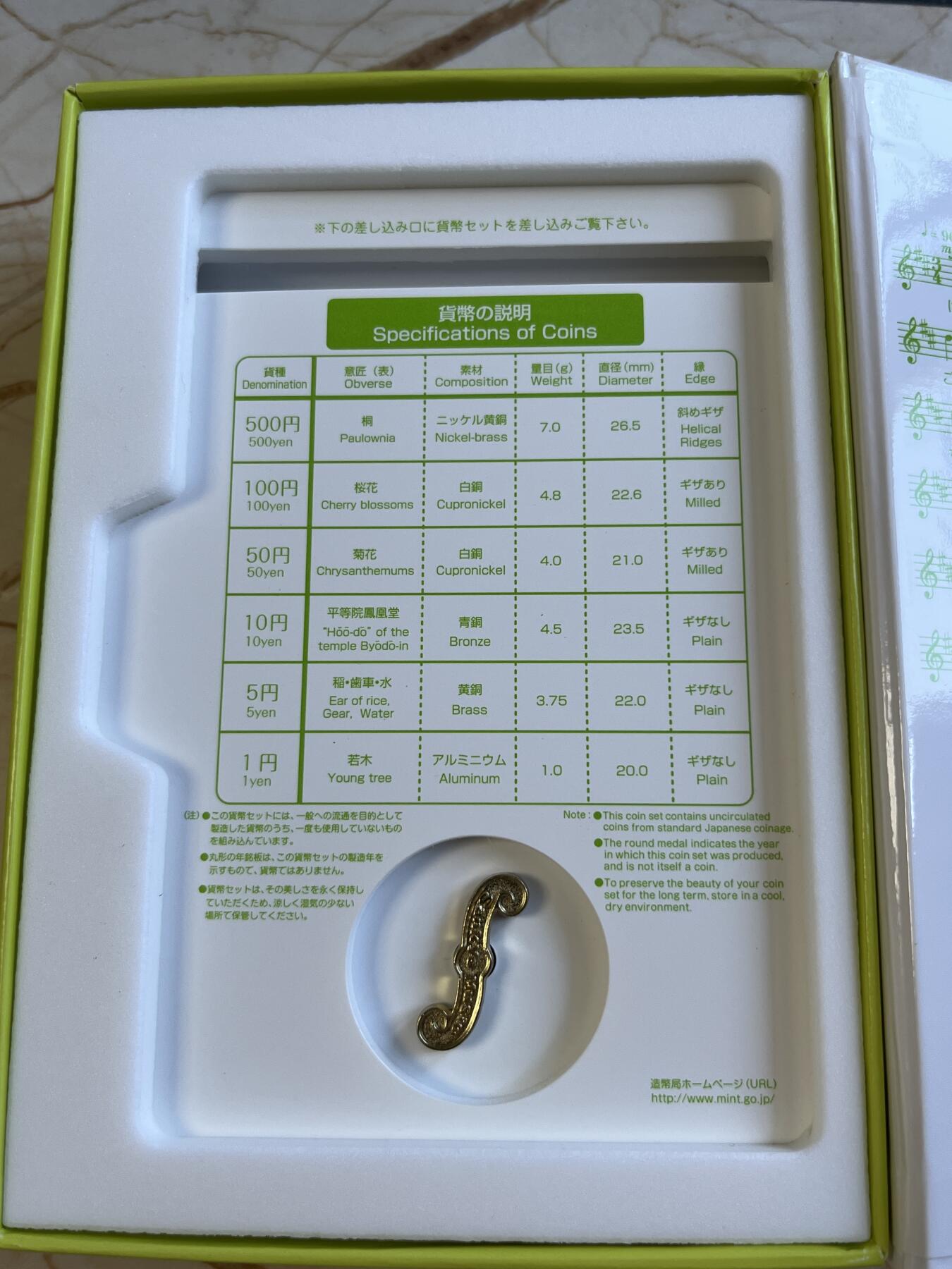 第175期拍卖【长期征集拍品】 日本2015年童谣系列背くらべ 歌纪念套币含音乐盒
