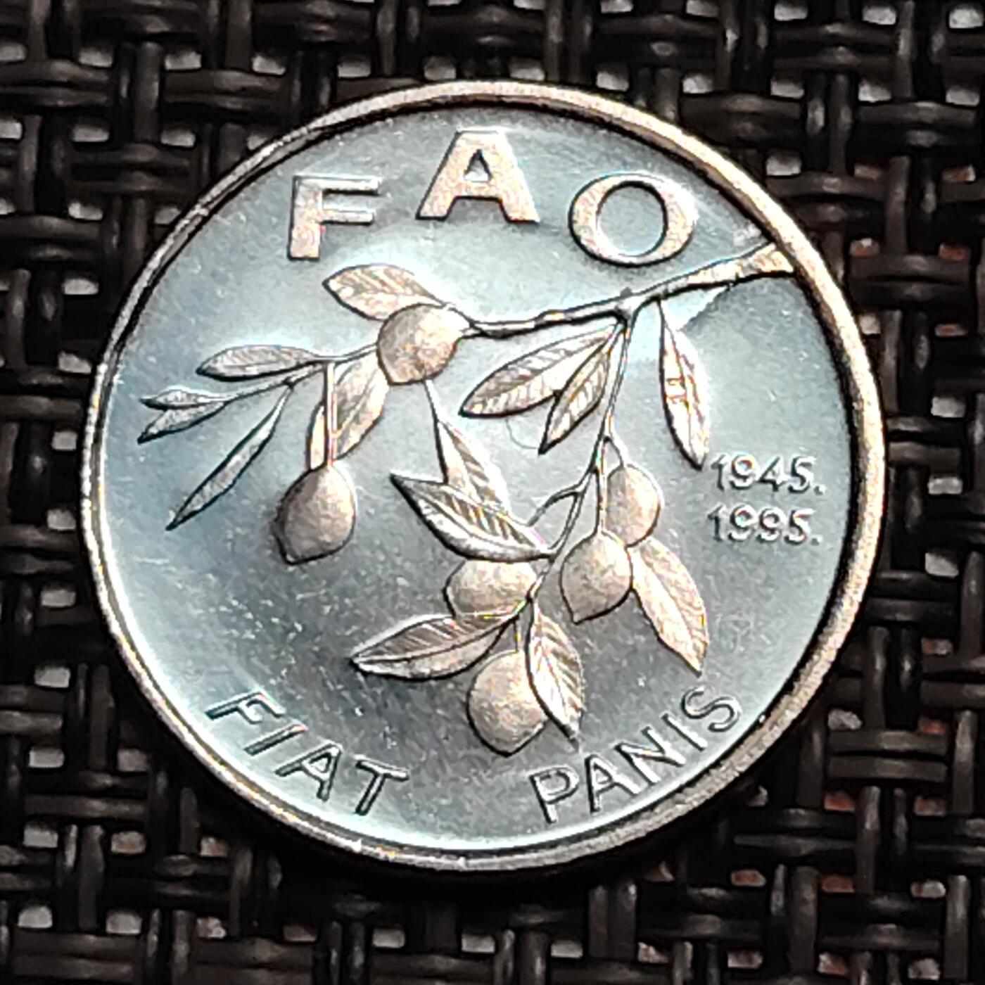 布加迪🐬～世界钱币(上海)🌾第 243 期 /  各国套币和散币 克罗地亚🇭🇷 1995年 20利帕 FAO纪念币