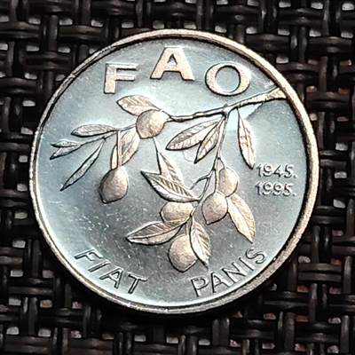 布加迪🐬～世界钱币(上海)🌾第 243 期 /  各国套币和散币 - 克罗地亚🇭🇷 1995年 20利帕 FAO纪念币