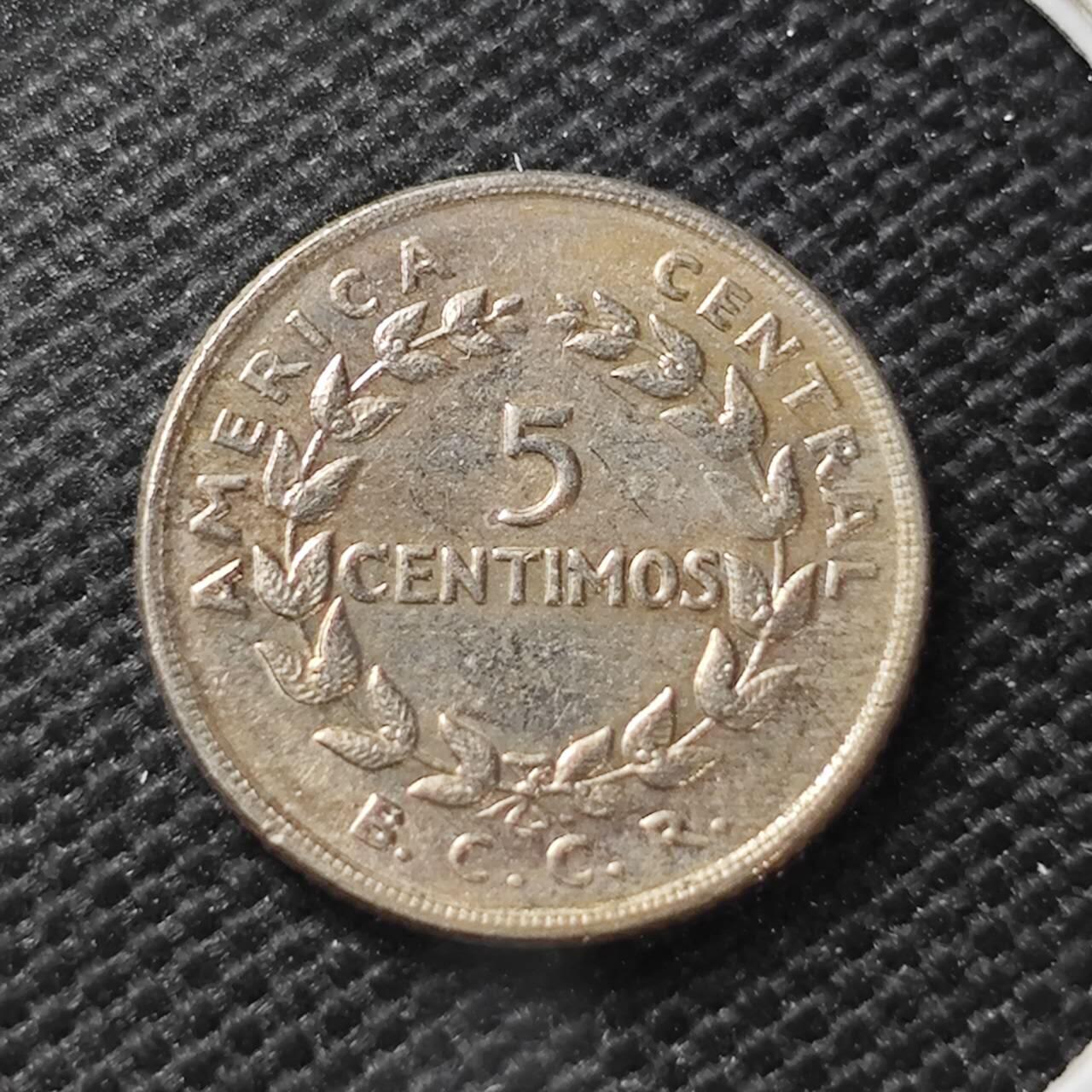 KK钱币收藏小铺 第336场 2月预留时间 周末发货  1969哥斯达黎加5分