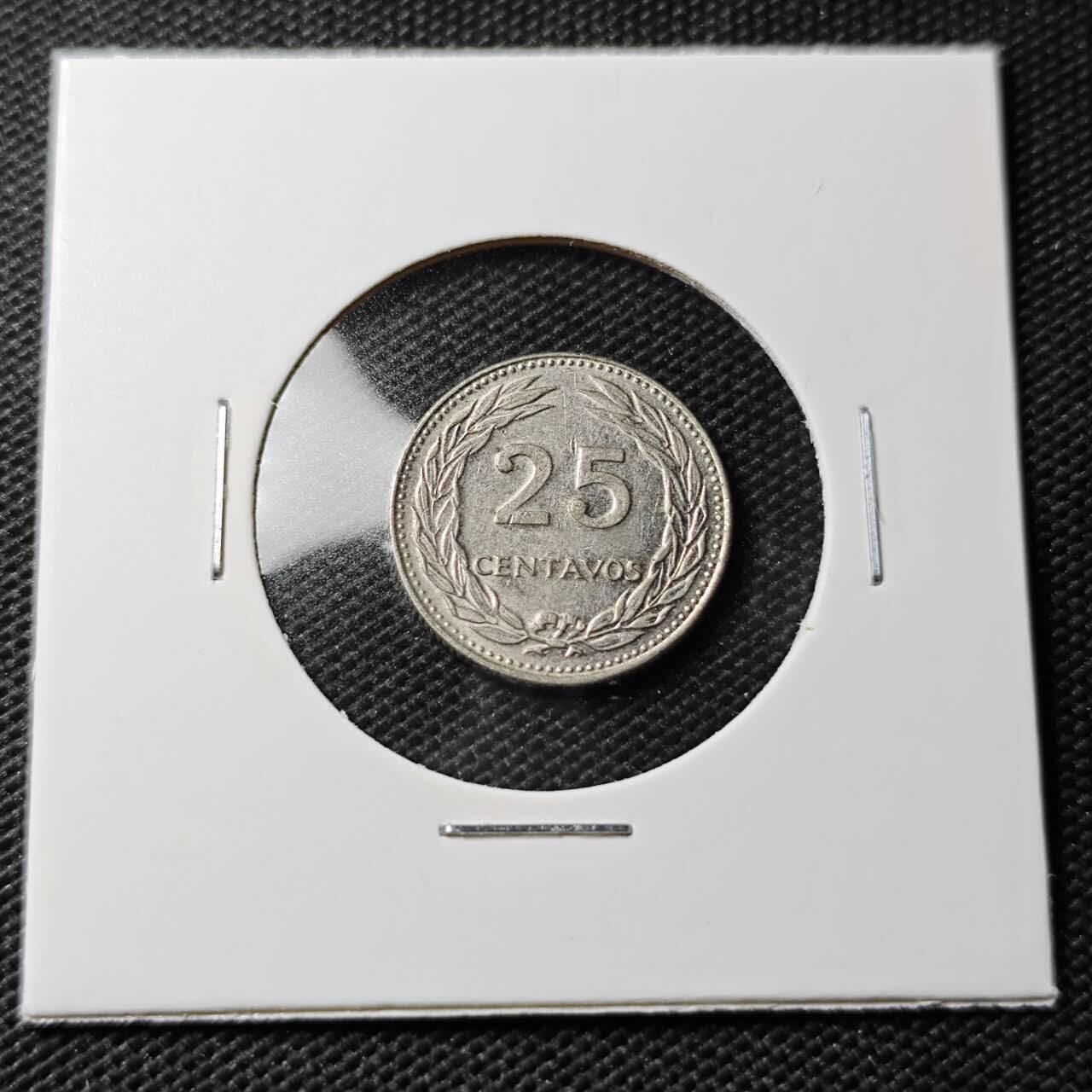 KK钱币收藏小铺 第336场 2月预留时间 周末发货 1973萨尔瓦多25分 