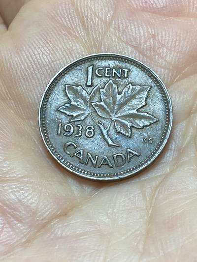 2025年第九十场(总第一百一十六场）外国好品散币(免佣金) - 加拿大🇨🇦1938年1分(乔治六世第一版)