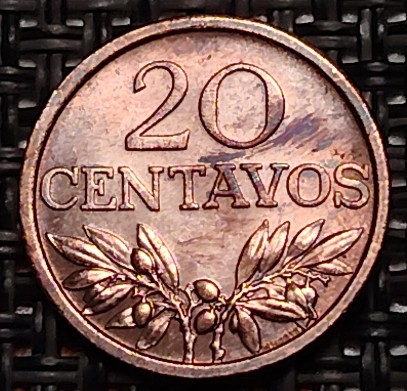 布加迪🐬～世界钱币(上海)🌾第 243 期 /  各国套币和散币 葡萄牙🇵🇹 1971年 20分