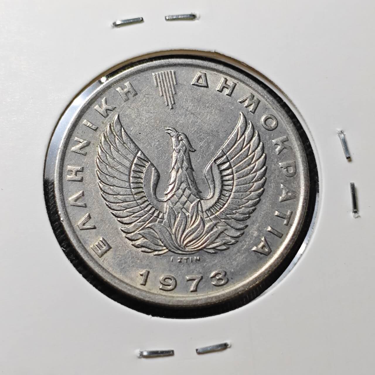 KK钱币收藏小铺 第336场 2月预留时间 周末发货 1973希腊10德拉克马飞马