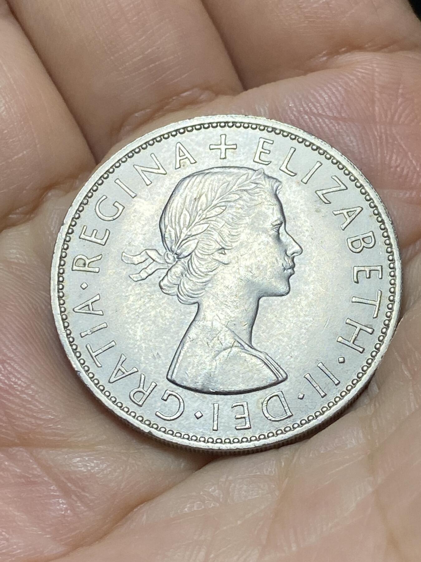 2025年第九十场(总第一百一十六场）外国好品散币(免佣金) 英国🇬🇧1967年半克朗(伊丽莎白二世青年桂冠，第二版，普制币关门年)