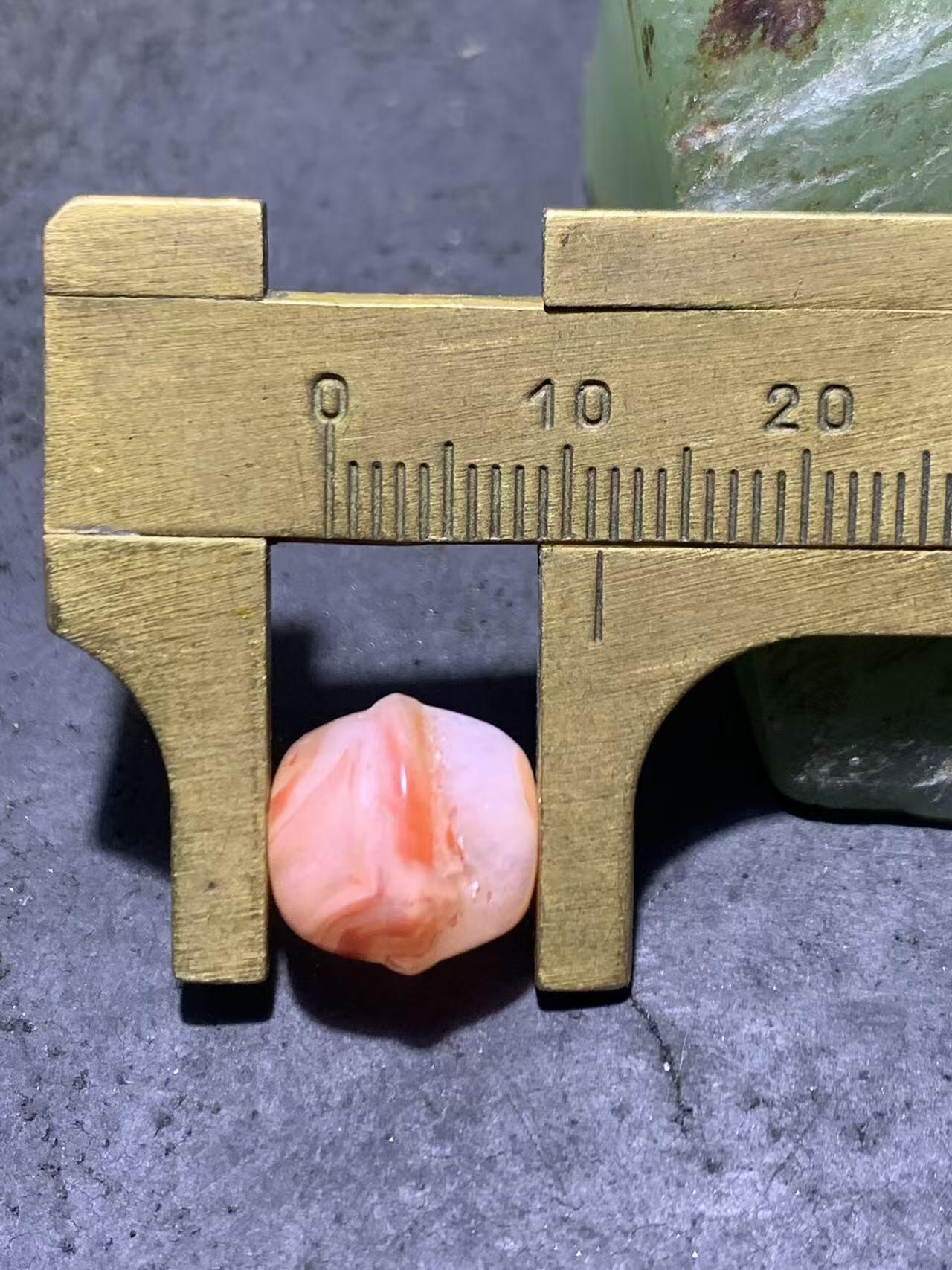 川料冰飘荔枝冻飘红南红玛瑙铃铛珠一个