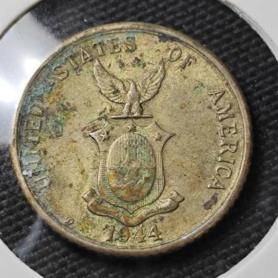 KK钱币收藏小铺 第336场 2月预留时间 周末发货 -  1944美属菲律宾20分银币