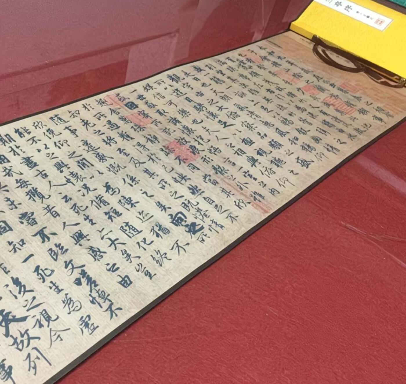 古玩杂相专场（2） 兰亭序卷轴画1:1复刻 王羲之书法 长约130cm