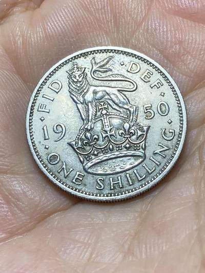 2025年第九十场(总第一百一十六场）外国好品散币(免佣金) - 英国🇬🇧1950年1先令(乔治六世第三版，英格兰站狮)