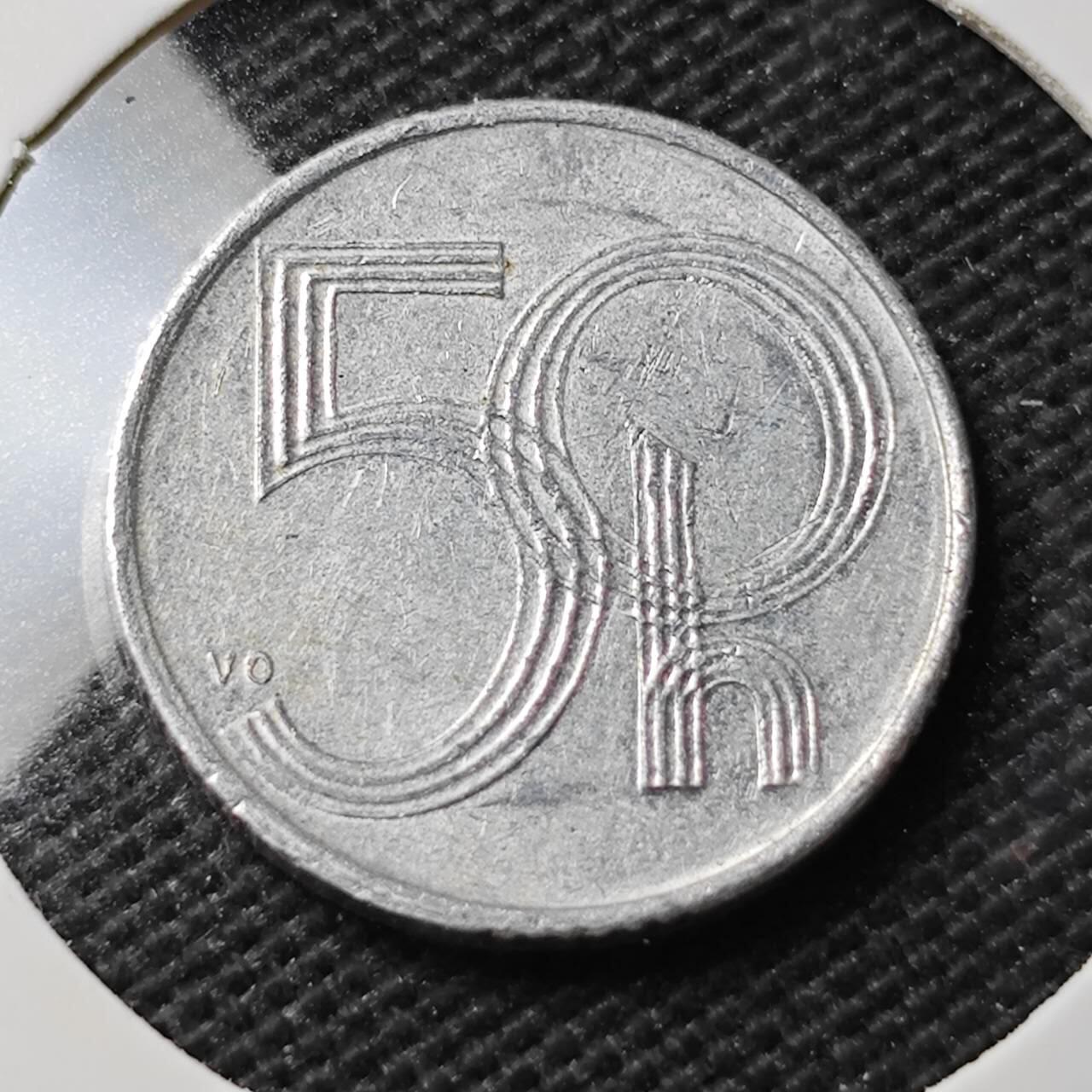 KK钱币收藏小铺 第336场 2月预留时间 周末发货 1993捷克50分 