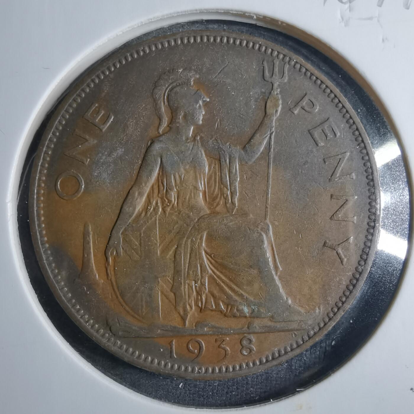 沼泽如烟--第838场 英国1938年1便士