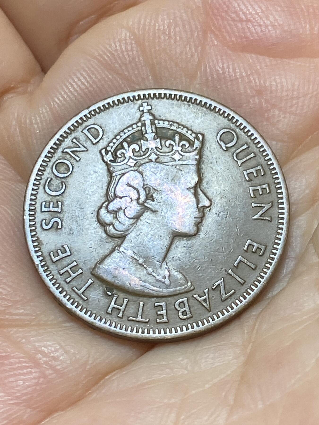 2025年第九十场(总第一百一十六场）外国好品散币(免佣金) 英属塞浦路斯1955年5米尔(伊丽莎白二世时期，首发年仅发行2年)