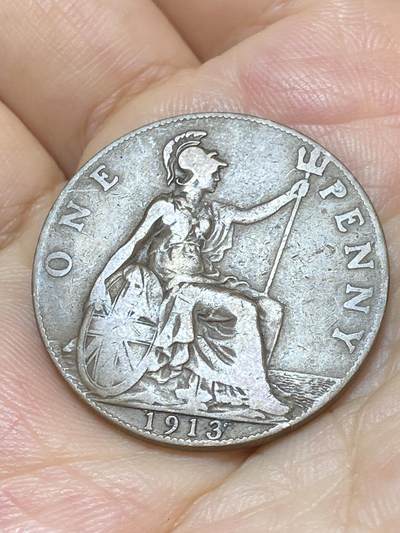 2025年第九十场(总第一百一十六场）外国好品散币(免佣金) - 英国🇬🇧1913年1便士(乔治五世第一版)