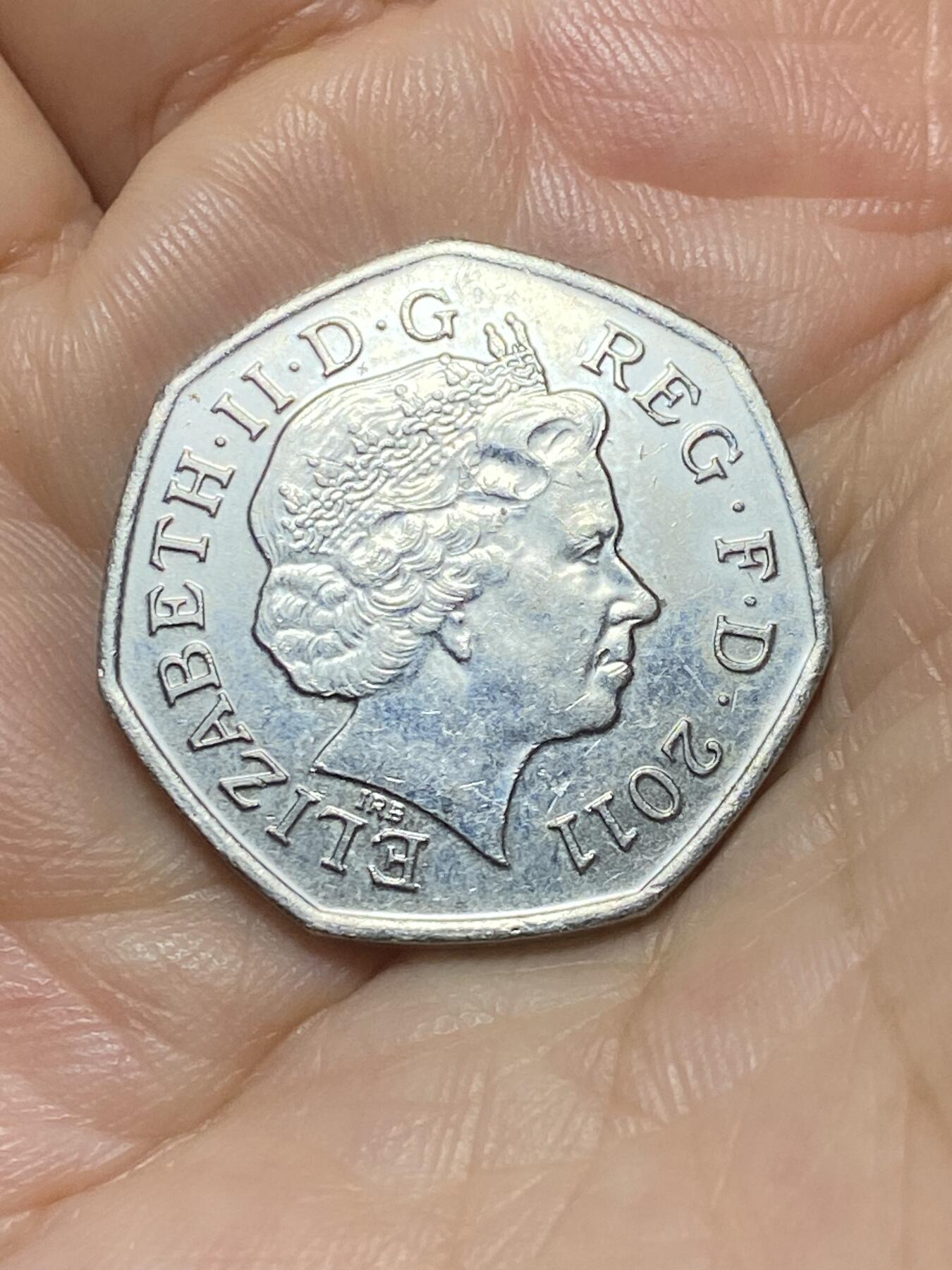 2025年第九十场(总第一百一十六场）外国好品散币(免佣金) 英国🇬🇧2011单年份50便士(2012年伦敦奥运会，7/29拳击纪念币)