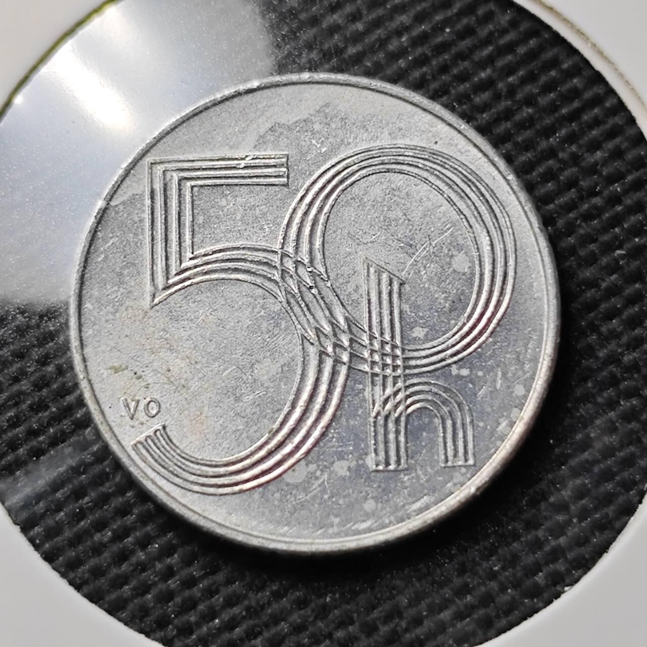 KK钱币收藏小铺 第337场 2月预留时间 周末发货 1997捷克50分 