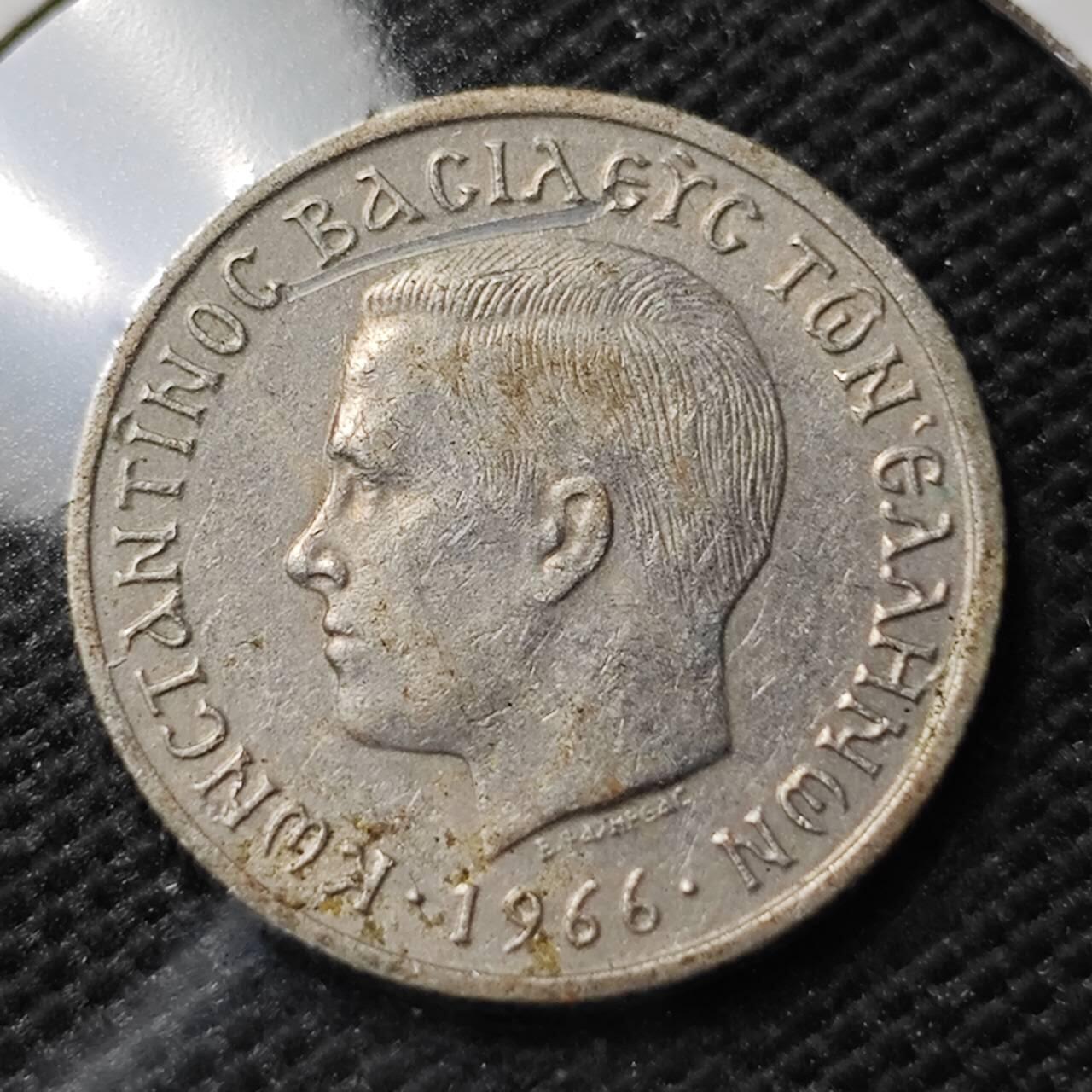 KK钱币收藏小铺 第336场 2月预留时间 周末发货 1966希腊50德拉克马 