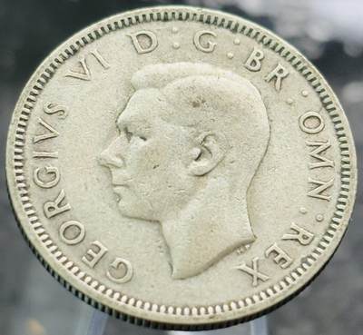 文馨钱币收藏第 272 场， 长期接收代拍品 - 1941 年英国乔治六世 1 先令银币，第二版 500 银