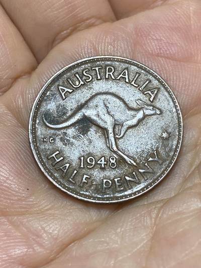 2025年第九十一场(总第一百一十七场）外国好品散币(免佣金) - 澳大利亚🇦🇺1948年半便士(乔治六世时期)