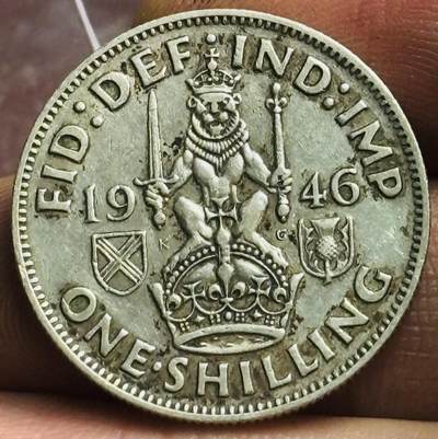 文馨钱币收藏第 272 场， 长期接收代拍品 - 1946 年英国乔治六世 1 先令银币，关门版