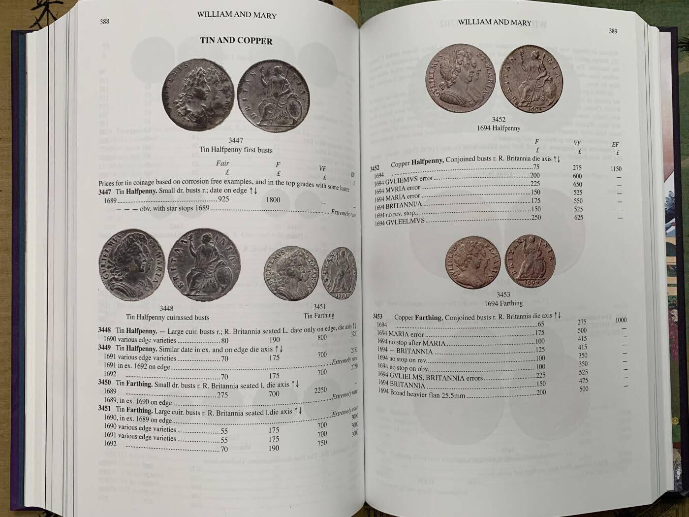 《竞宝斋》第419场 周日，周一，2场连拍 （全场包邮） 英国钱币标准目录2025最新版，PCGS和NGC官方参考目录 精装 612页