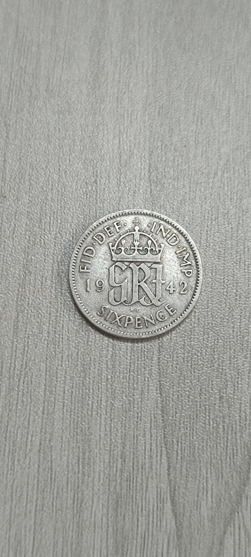 如意阁邮票明信片钱币等混合场第十九场（包涵客户送拍藏品） 英国乔六六便士小银币