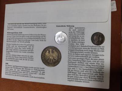 长老汇蛇年精选第四十六场拍卖 1990德国东西德货币合并邮币封，含2枚硬币和1枚纪念章