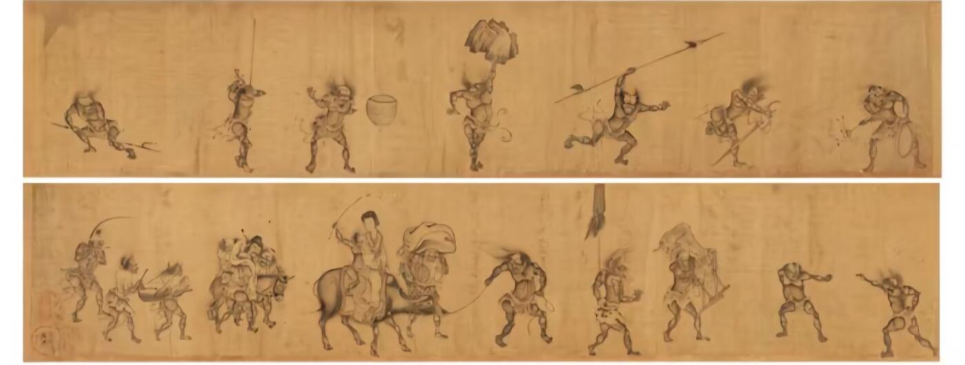 颜庚钟馗嫁妹图卷 高清微喷 画芯