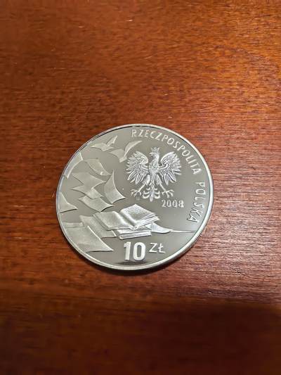 长老汇蛇年精选第四十六场拍卖 2008波兰罗茨尼察游行40周年10兹罗提精制银币，14.14克925银