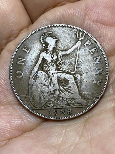 2025年第九十一场(总第一百一十七场）外国好品散币(免佣金) - 英国🇬🇧1928年1便士(乔治五世第三版)