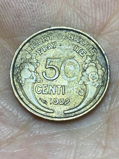 2025年第九十一场(总第一百一十七场）外国好品散币(免佣金) - 法兰西第三共和国1932年50生丁