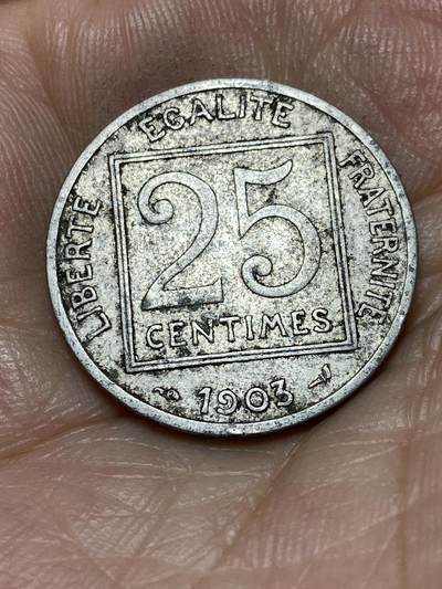 2025年第九十一场(总第一百一十七场）外国好品散币(免佣金) - 法兰西第三共和国1903年25生丁