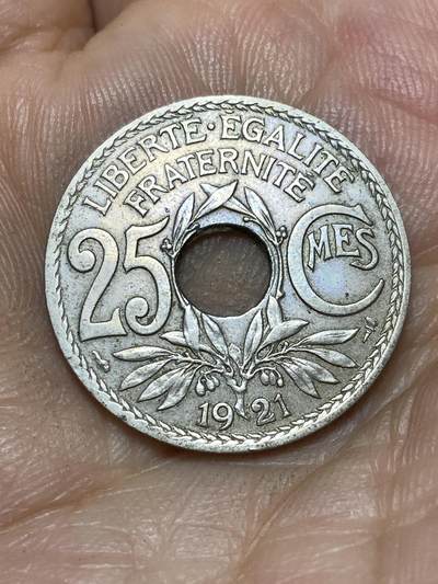 2025年第九十一场(总第一百一十七场）外国好品散币(免佣金) - 法兰西第三共和国1921年25生丁