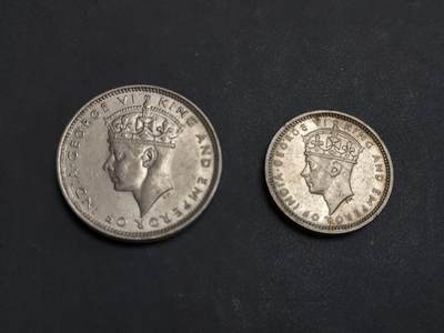 博彦收藏 AM 9月19日 8点钱币专场 - 1939 香港 男皇1毫和5仙 流通品