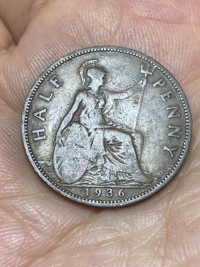 2025年第九十一场(总第一百一十七场）外国好品散币(免佣金) - 英国🇬🇧1936年半便士(乔治五世逝世年，第三版关门年)