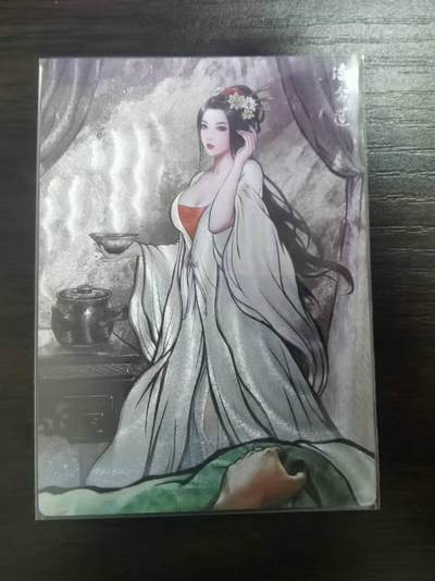 光影卡牌第23期，各家亲签，各家套卡，持续收拍品 - 张建东水浒，水墨粗闪潘金莲，限编013/099
