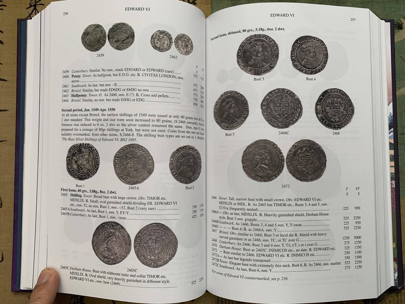 《竞宝斋》第419场 周日，周一，2场连拍 （全场包邮） 英国钱币标准目录2025最新版，PCGS和NGC官方参考目录 精装 612页