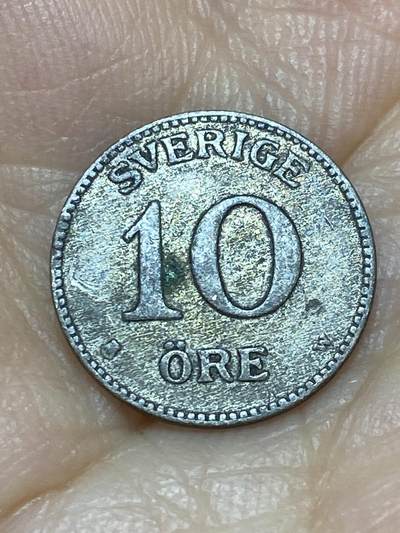 2025年第九十一场(总第一百一十七场）外国好品散币(免佣金) - 瑞典🇸🇪1914年10欧尔银币(古斯塔夫五世时期，第一版早期W标，400银)