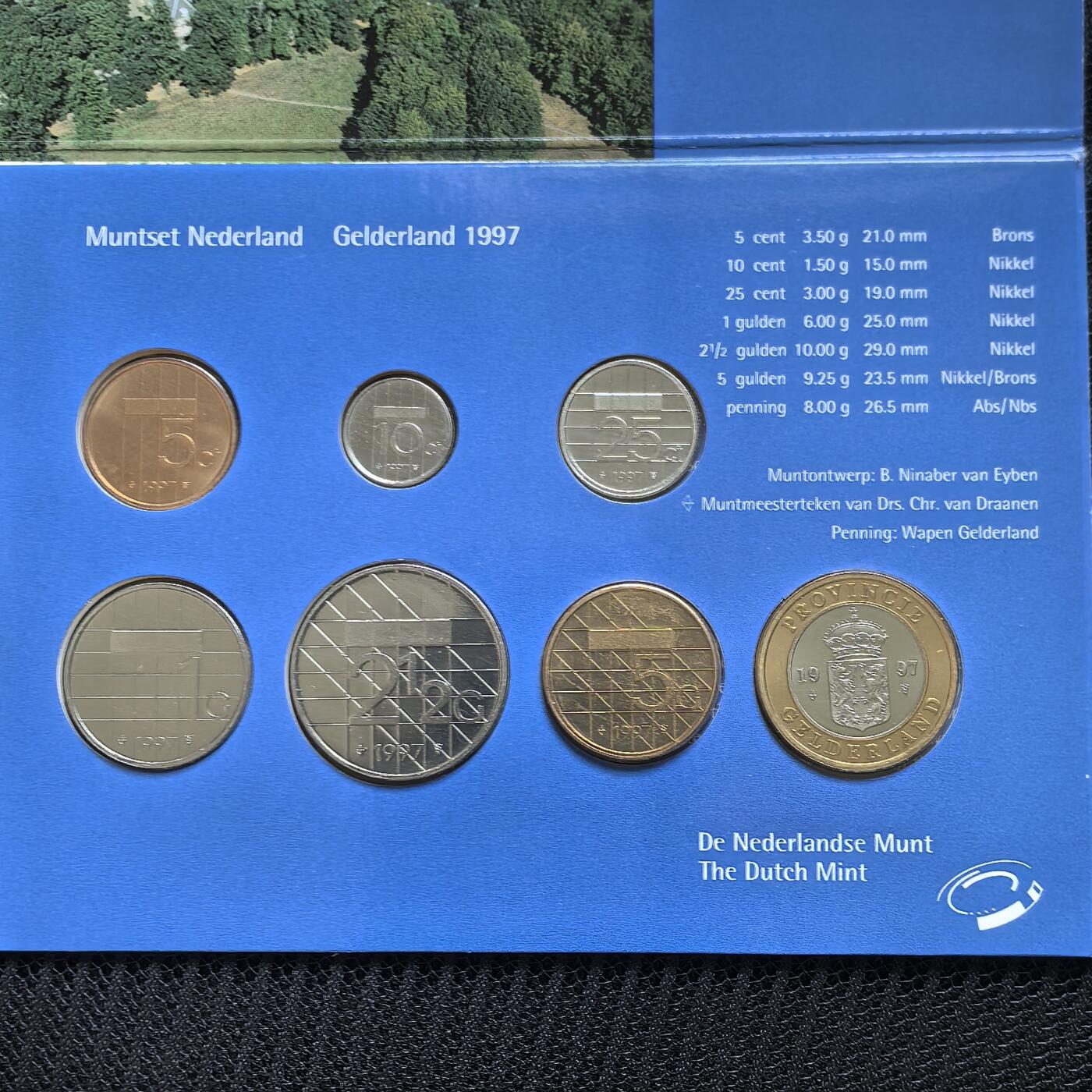 道一币馆币章第一百四十六场 原包装 荷兰1997年套币六枚+纪念章