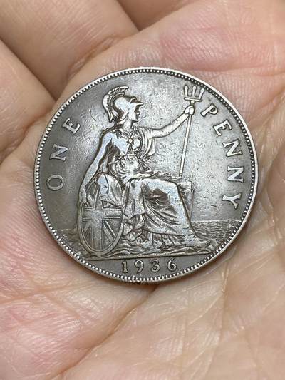 2025年第九十一场(总第一百一十七场）外国好品散币(免佣金) - 英国🇬🇧1936年1便士(乔治五世逝世年，第三版关门年)