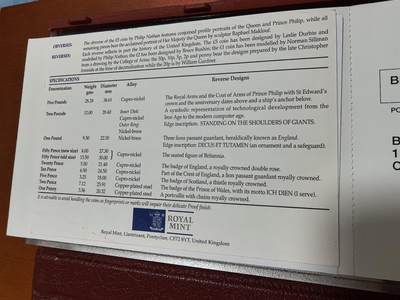 长老汇蛇年精选第四十六场拍卖 1997英国10枚精制币豪华套装，盒证全