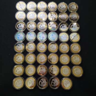 【全场包邮】纯粹捡漏拍461场 - 【代币】欧洲6元游戏代币47枚全套