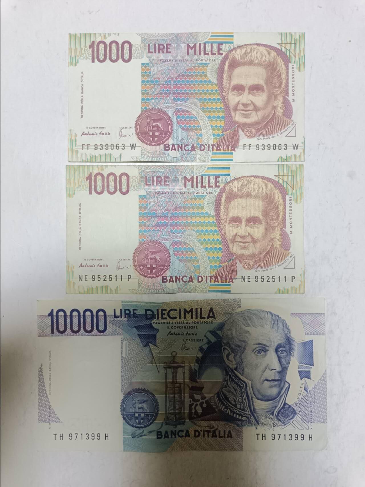 【20250918】非全新纸币第286场 意大利3张纸币